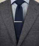 Men Silver Toned Plated Metal Tie Pin