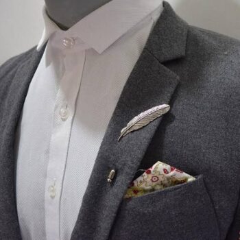 Phoenix Flamingo Silver Plated Badge